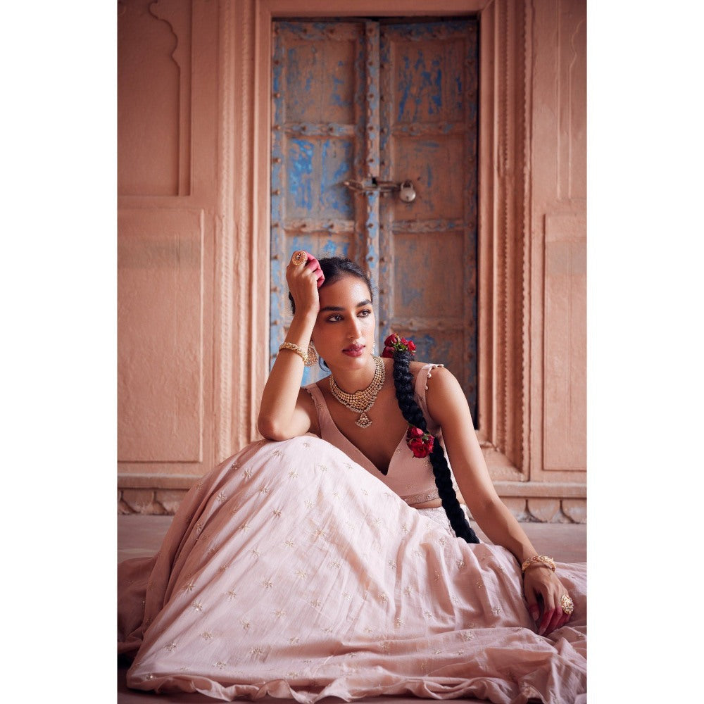 Seema Anand Parkha Lehenga with Choli and Dupatta (Set of 3)