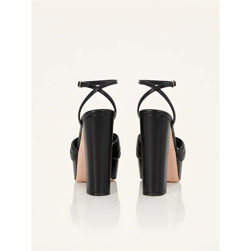 SEPHYR Women Black Sandal Heels