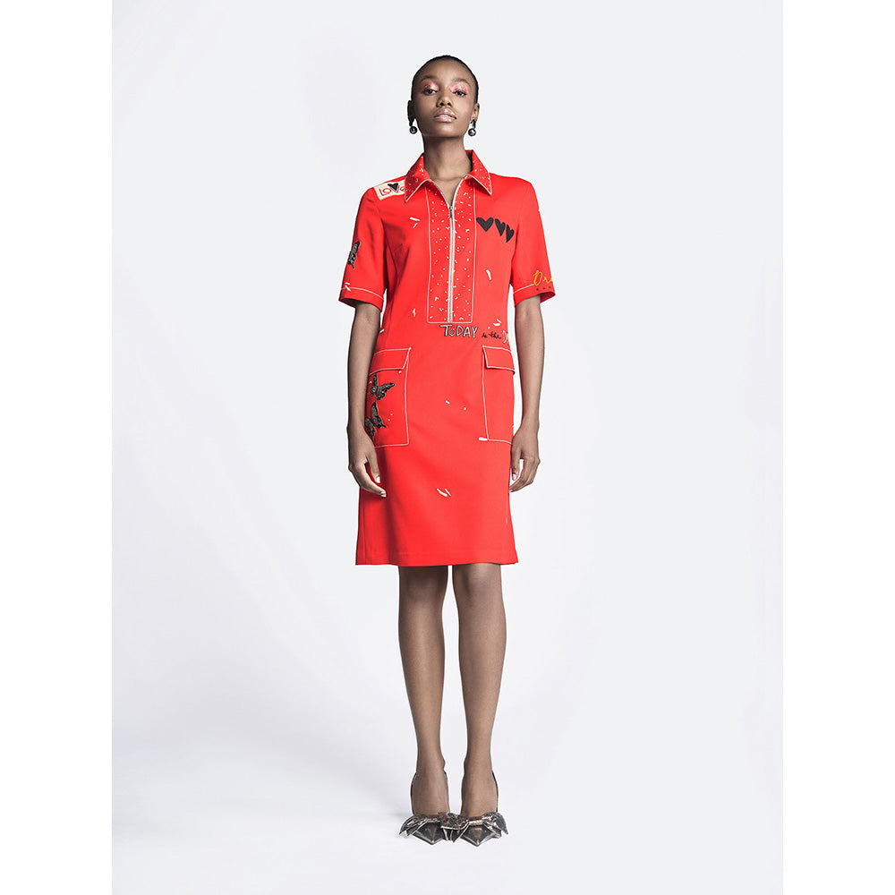 Shahin Mannan Dreams Panelled Shift Dress