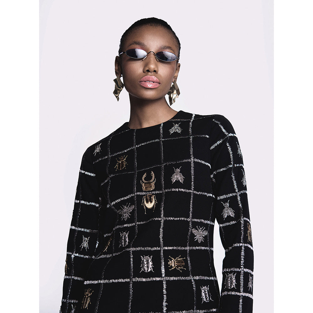Shahin Mannan Insect Mini Dress