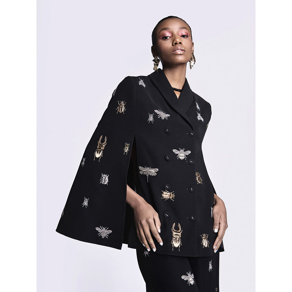 Shahin Mannan Insect Embroidered Co-Ord (Set of 2)