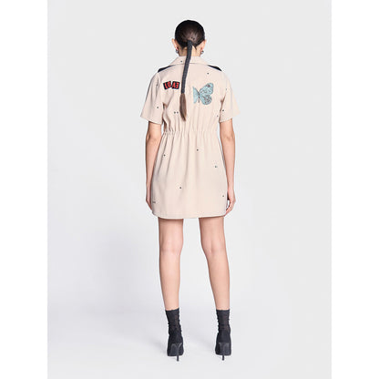 Shahin Mannan Butterfly Stamp Summer Coat Dress