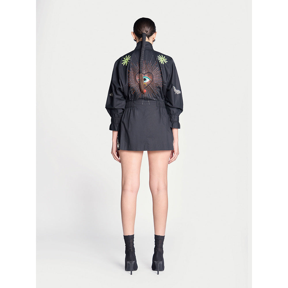 Shahin Mannan I Can Fly Jacket Mini Dress