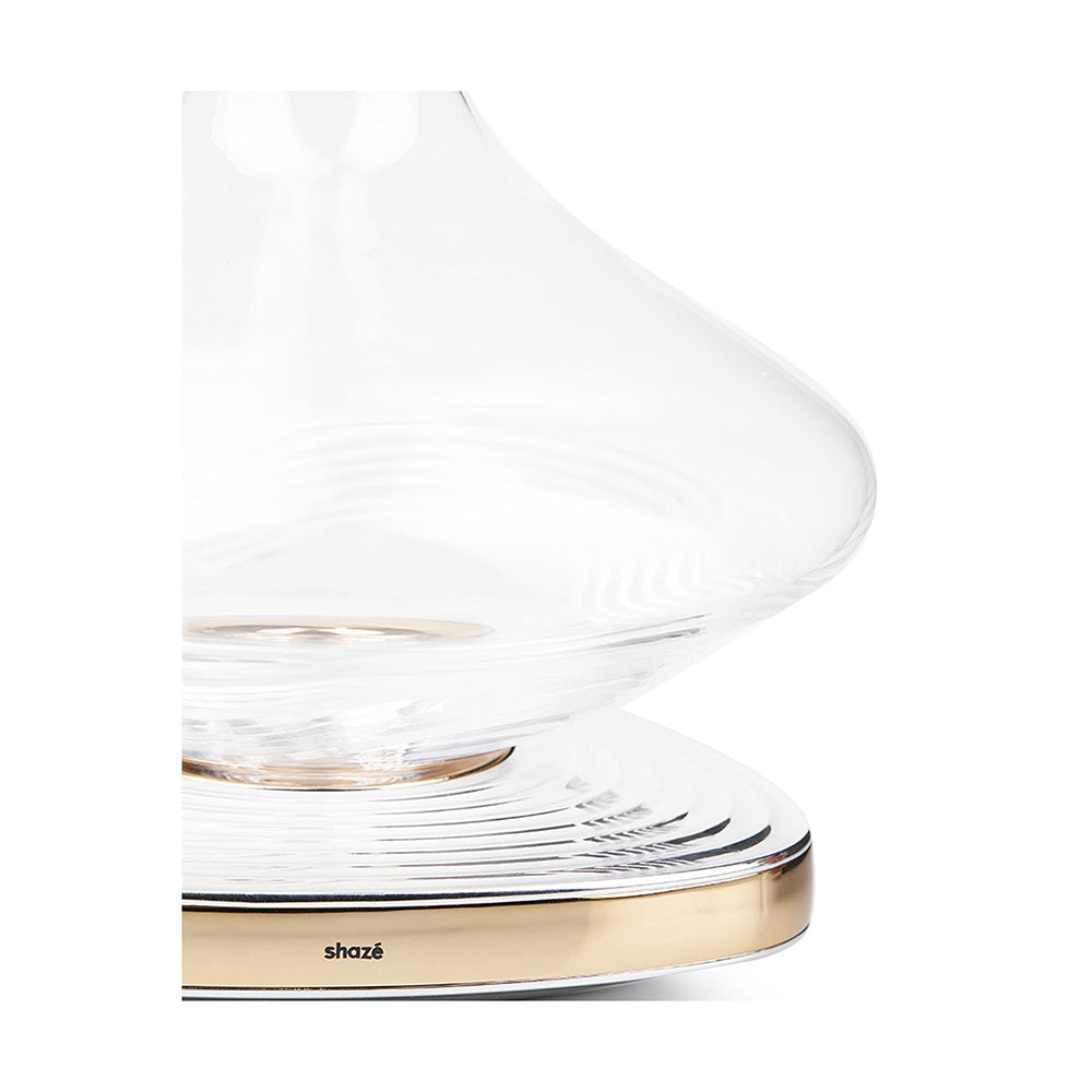 Shaze Wavemaker Decanter - For Wine Liquor Scotch Bourbon Vodka- 750 Ml