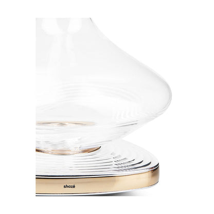 Shaze Wavemaker Decanter - For Wine Liquor Scotch Bourbon Vodka- 750 Ml