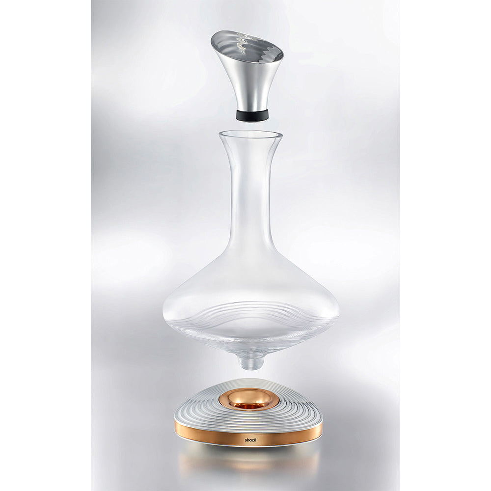 Shaze Wavemaker Decanter - For Wine Liquor Scotch Bourbon Vodka- 750 Ml