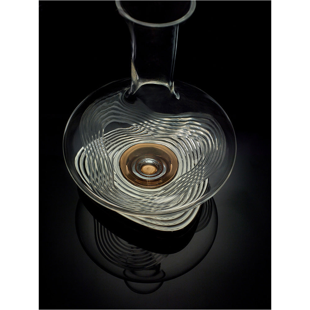 Shaze Wavemaker Decanter - For Wine Liquor Scotch Bourbon Vodka- 750 Ml