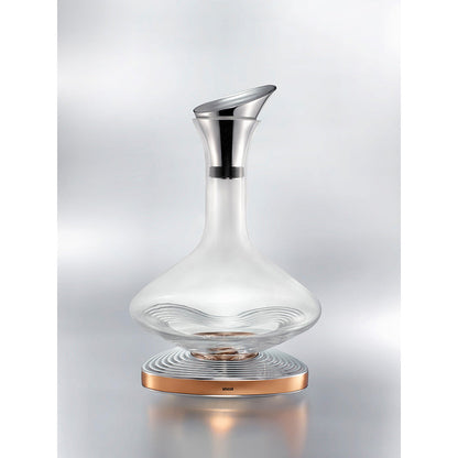 Shaze Wavemaker Decanter - For Wine Liquor Scotch Bourbon Vodka- 750 Ml