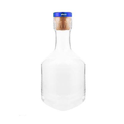 Shaze Sapphire Colour Cage Decanter - For Wine Liquor Scotch Bourbon Vodka - 1000 Ml