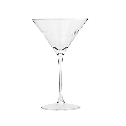 Shaze Crystal Martini Glass- Set of 6 - 215 Ml (Per Glass)