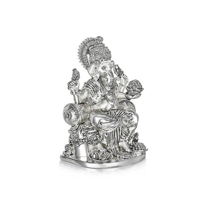 Shaze The Royale Religious Figurine Home Decor Base Material Resin and Silver Plated