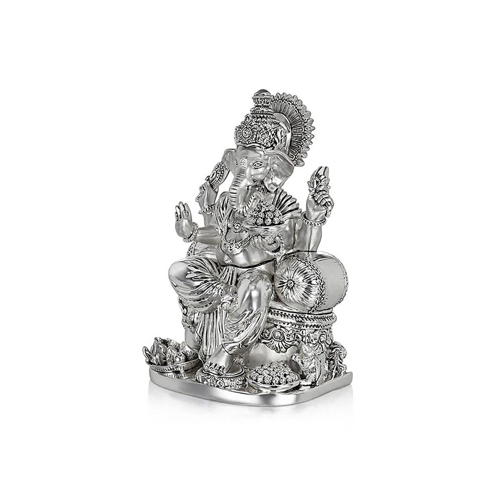 Shaze The Royale Religious Figurine Home Decor Base Material Resin and Silver Plated