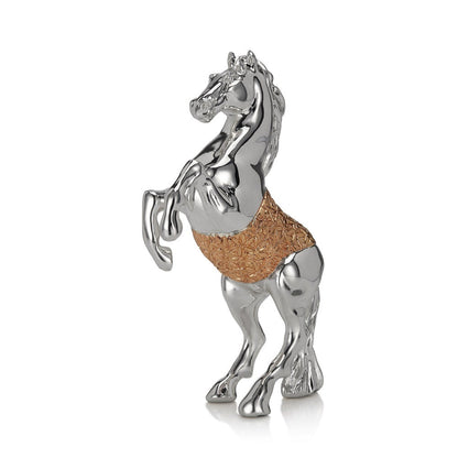Shaze The Stallion Zest Horse Home Decor Base Material Resin and Silver Plated