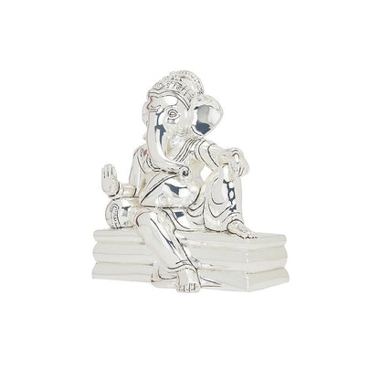 Shaze Allure Ganesh Idols for Gifting Base Material Resin and Silver Plated Idol and Decor