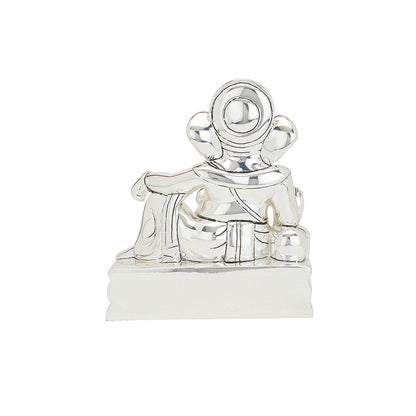 Shaze Allure Ganesh Idols for Gifting Base Material Resin and Silver Plated Idol and Decor