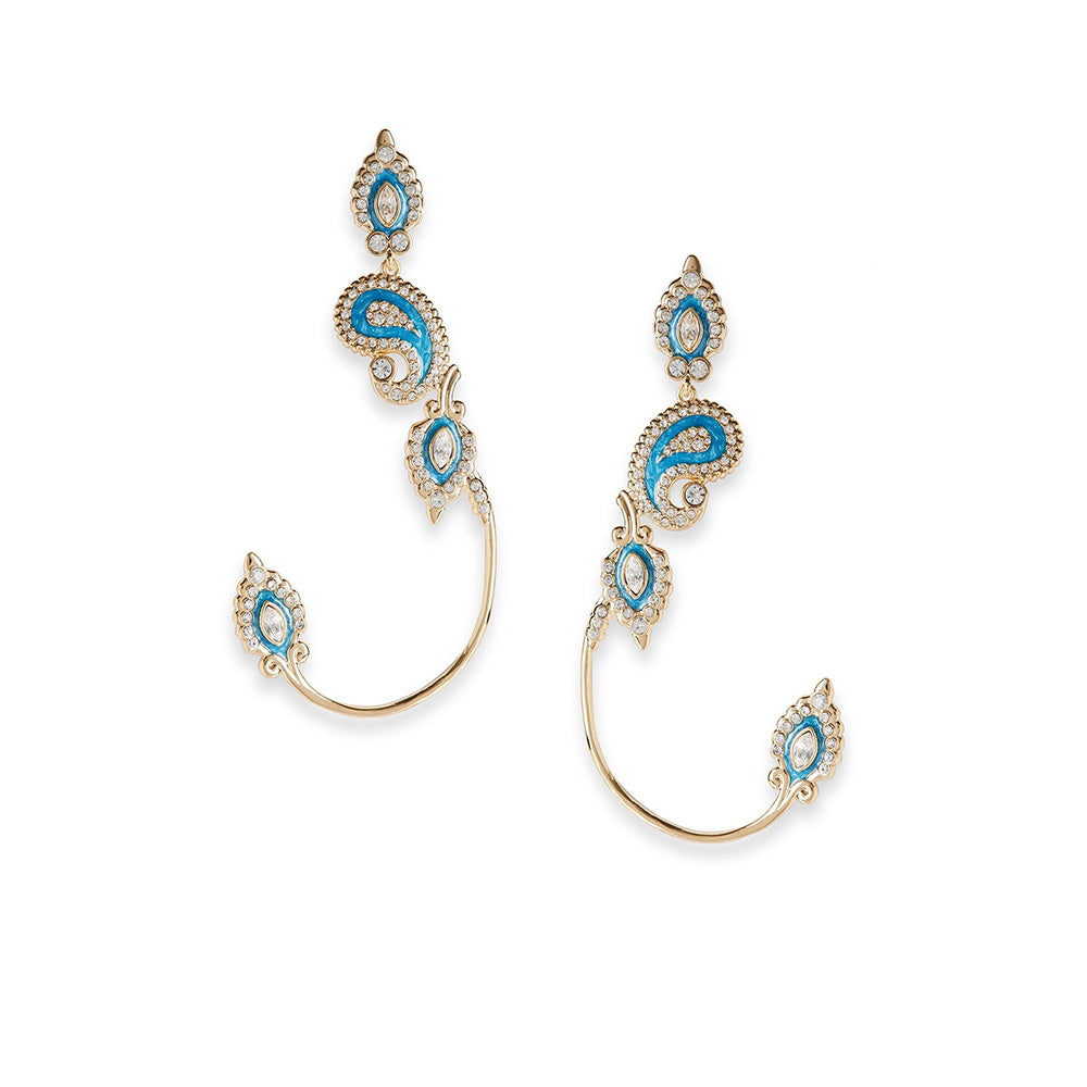 Shaze Marque Paisley Blue Ear Cuff