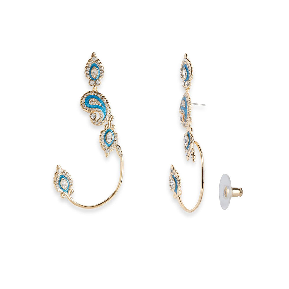 Shaze Marque Paisley Blue Ear Cuff