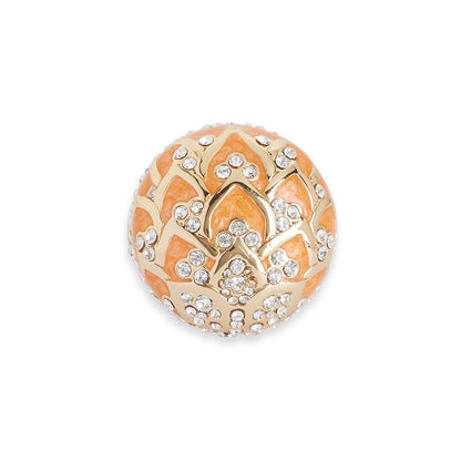 Shaze Water Lotus Shaped Orange Ring