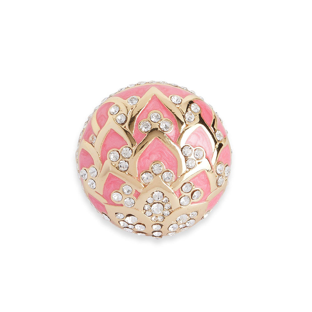 Shaze Water Lotus Shaped Pink Ring