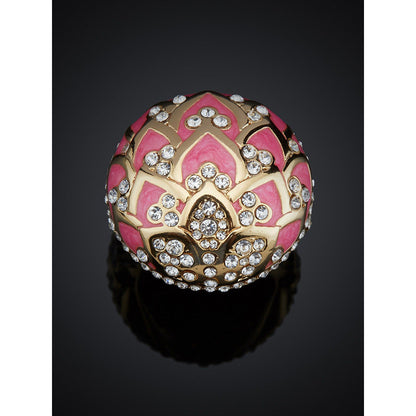 Shaze Water Lotus Shaped Pink Ring