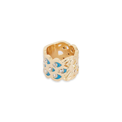 Shaze Erba Zircon Blue Ring