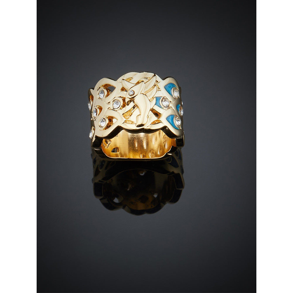 Shaze Erba Zircon Blue Ring