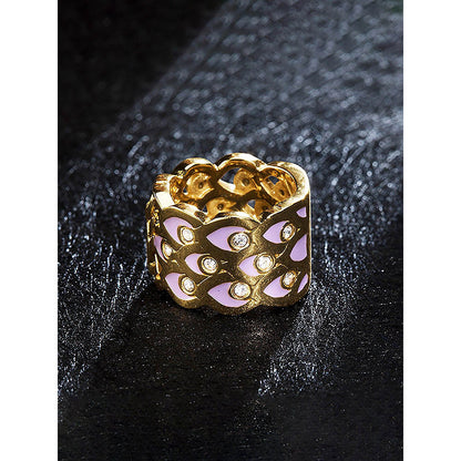 Shaze Erba Zircon Lavender Ring