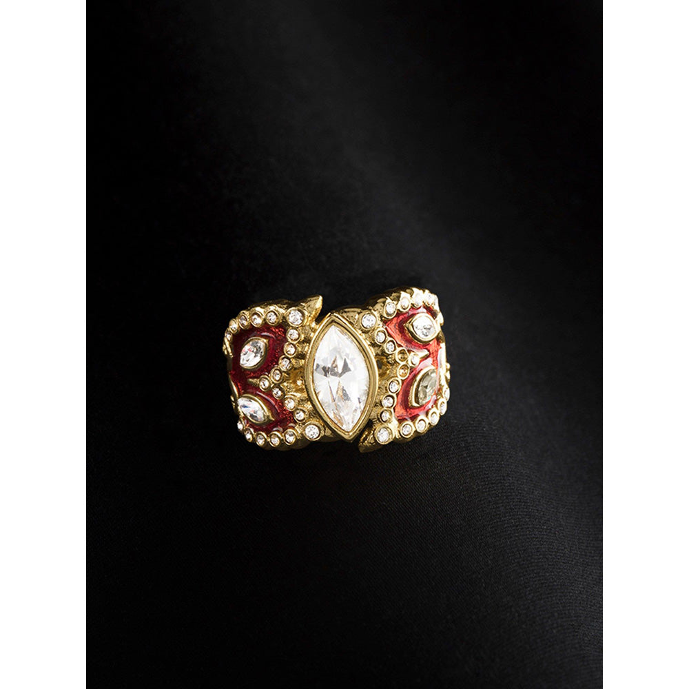 Shaze Verona Classic Maroon Ring
