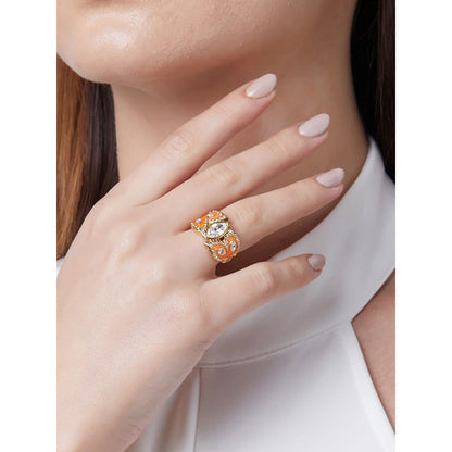 Shaze Verona Classic Orange Ring
