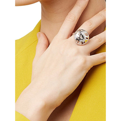 Shaze Football Athlete Inspired Cubic Zirconina Ring Size 5