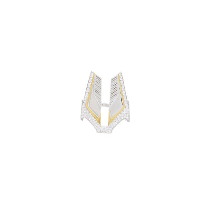Shaze Neoteric Statement Cubic Zirconina Stones Ring Size 5