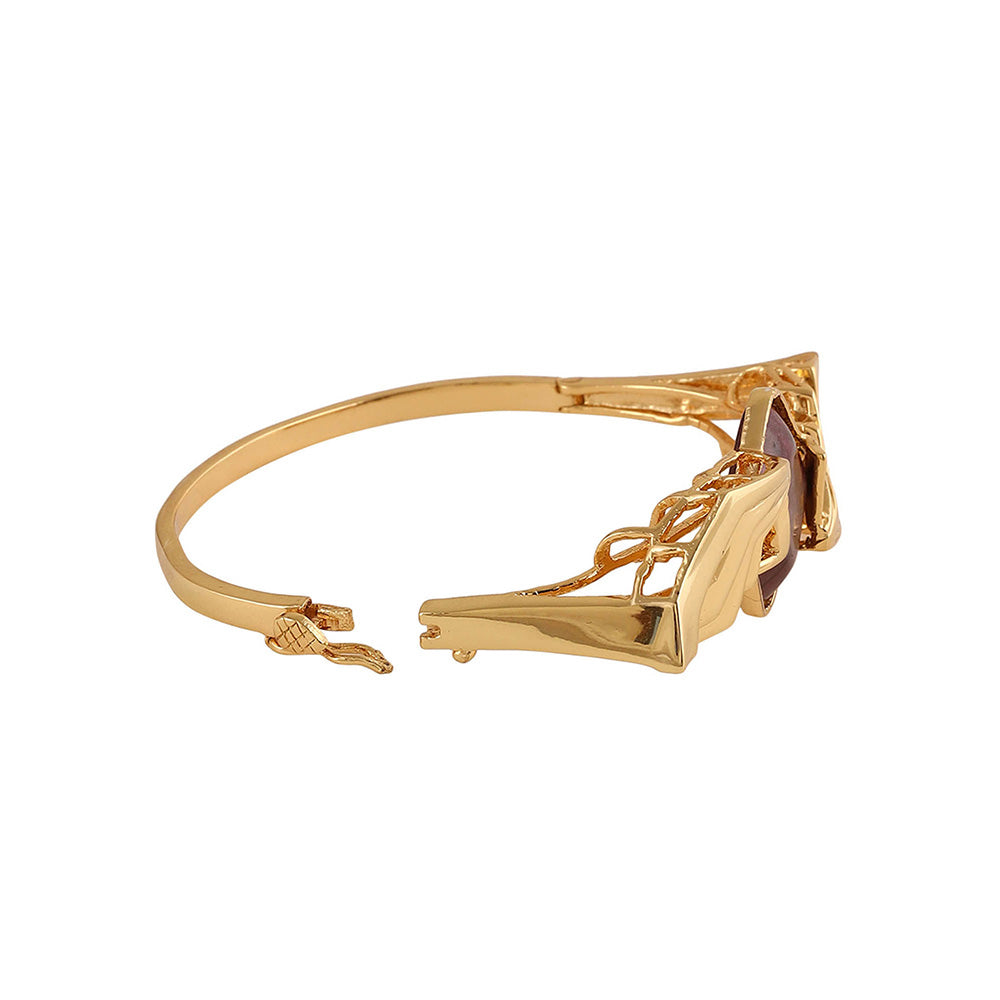 Shaze Brown Snitch Gold Plated Obscurus Bracelet