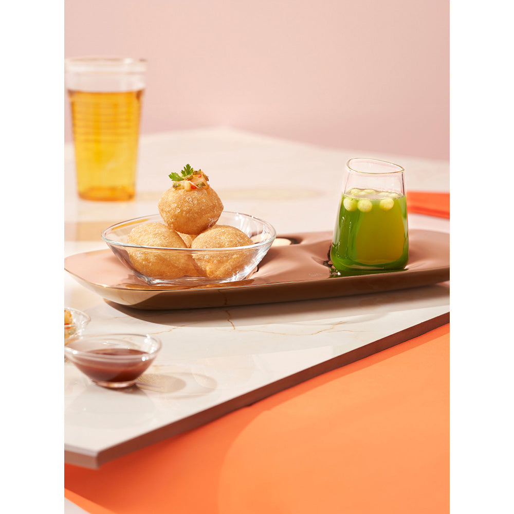 Shaze The Array Rose Gold Stainless Steel Set of 6 Platters