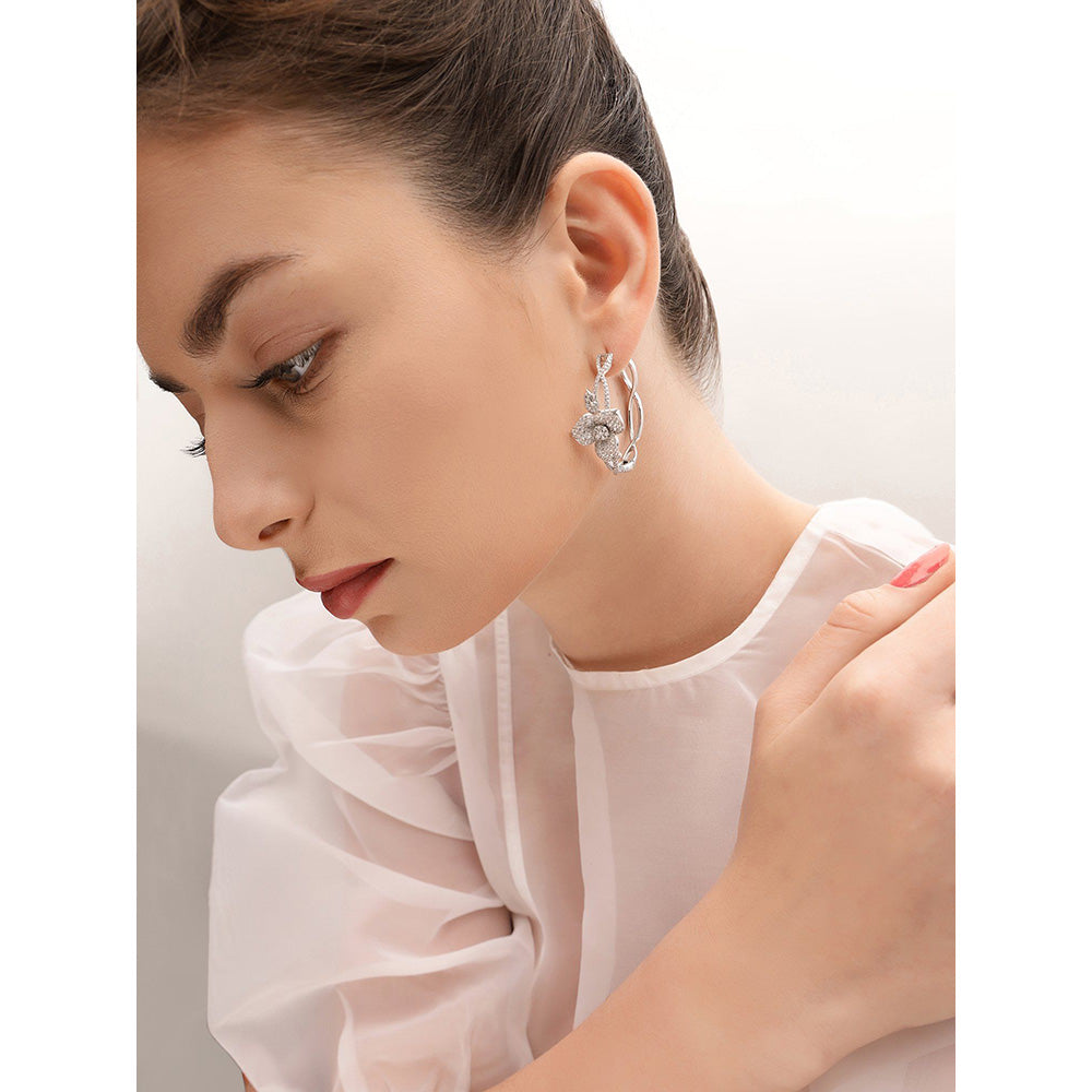 Shaze Hermias Heart Hoops Earrings