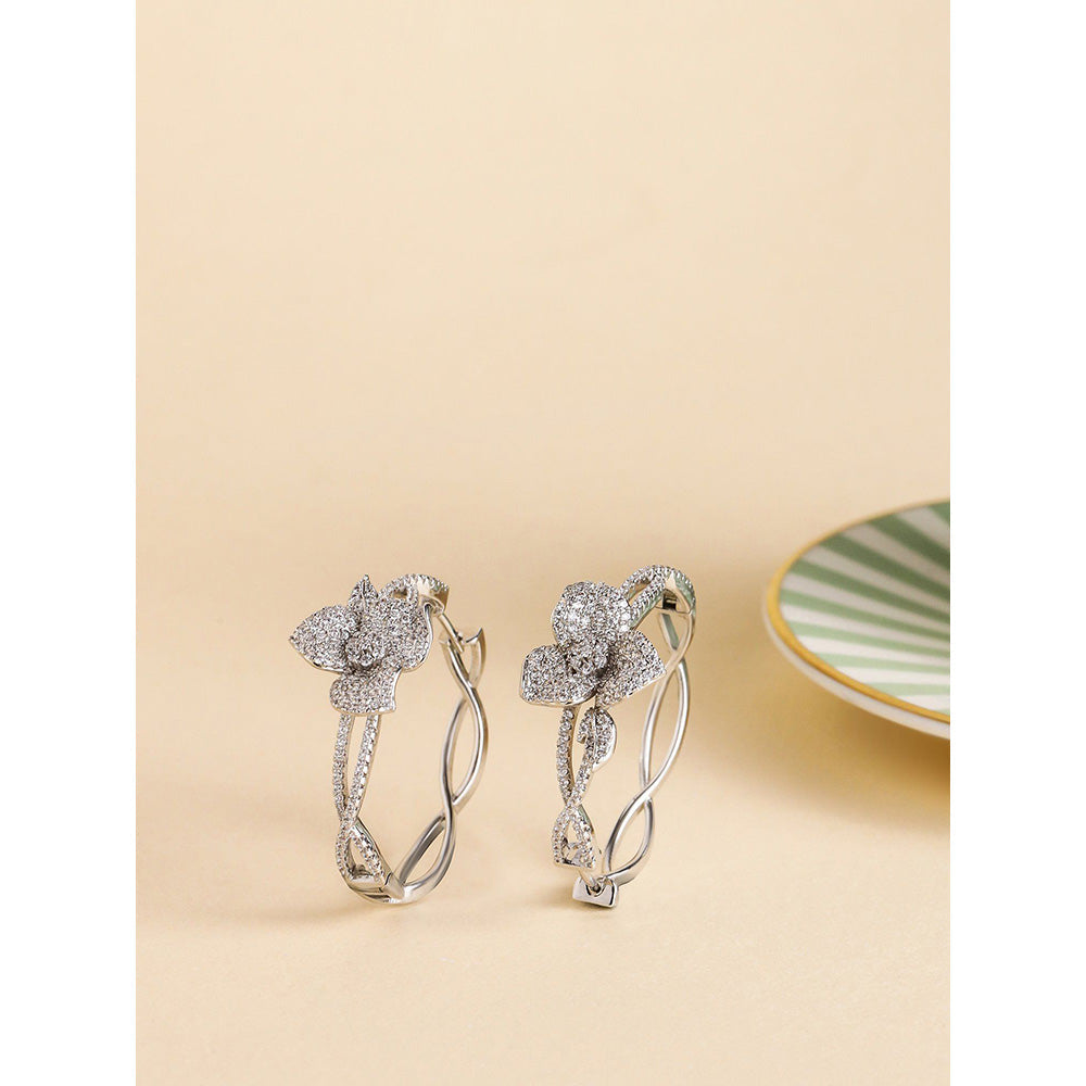 Shaze Hermias Heart Hoops Earrings