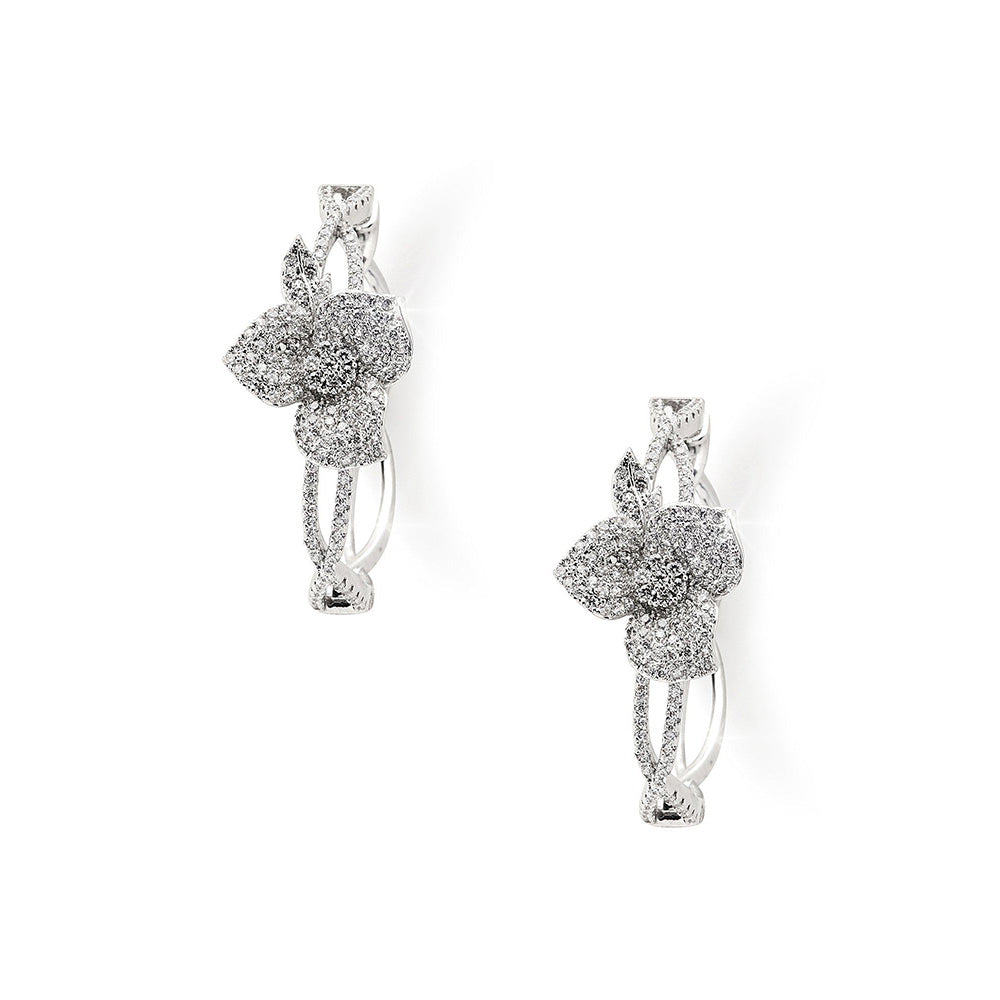 Shaze Hermias Heart Hoops Earrings
