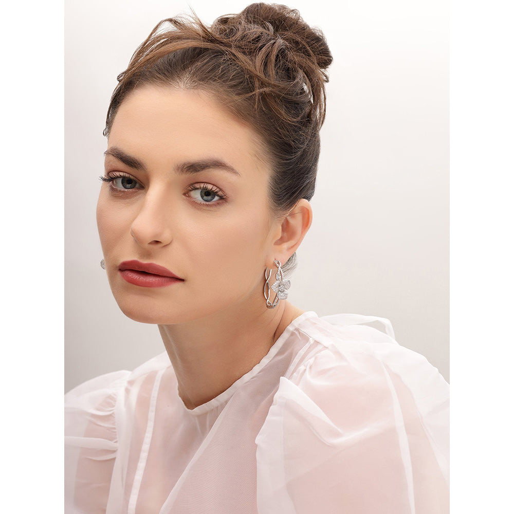 Shaze Hermias Heart Hoops Earrings