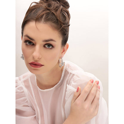 Shaze Hermias Heart Hoops Earrings