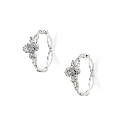 Shaze Hermias Heart Hoops Earrings