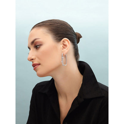 Shaze Dusk Fire Hoops Earrings