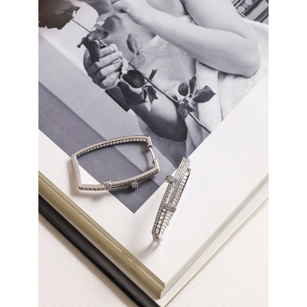 Shaze Dusk Fire Hoops Earrings