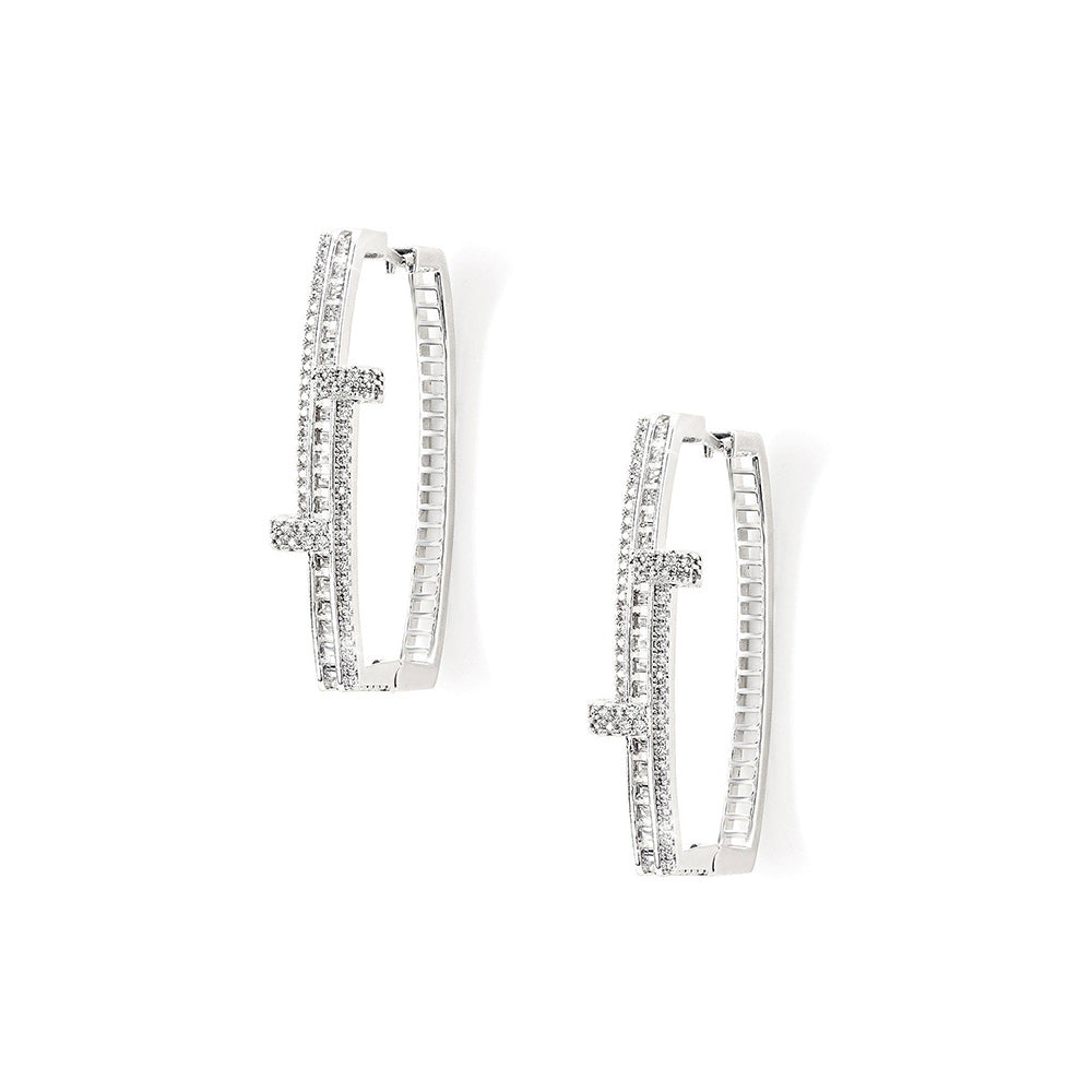 Shaze Dusk Fire Hoops Earrings