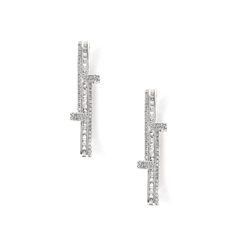 Shaze Dusk Fire Hoops Earrings