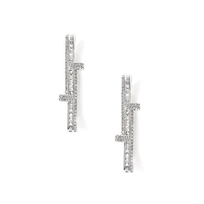 Shaze Dusk Fire Hoops Earrings