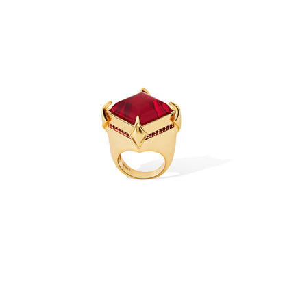 Shaze Harkins Heart 18K Yellow Gold Plated Italian Crafted Ring