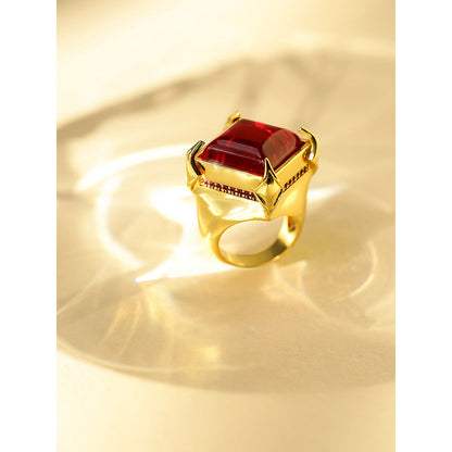 Shaze Harkins Heart 18K Yellow Gold Plated Italian Crafted Ring