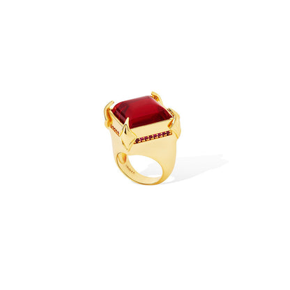 Shaze Harkins Heart 18K Yellow Gold Plated Italian Crafted Ring