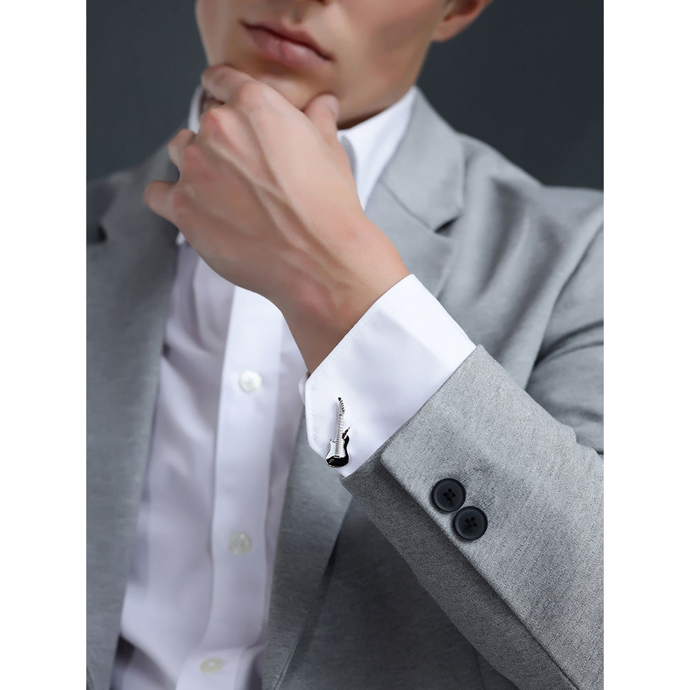 Shaze Levi Silver Cufflinks