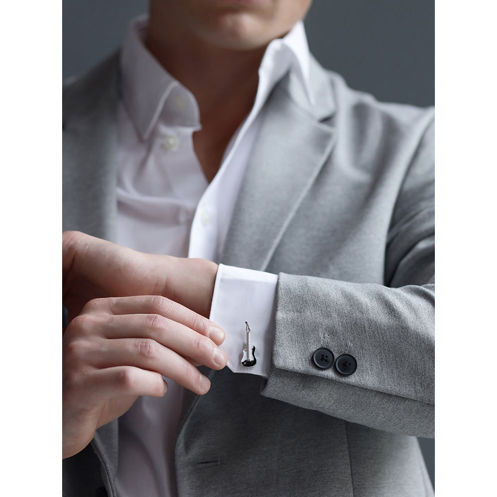 Shaze Levi Silver Cufflinks