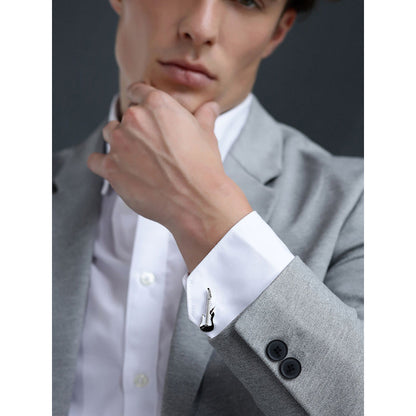 Shaze Levi Silver Cufflinks
